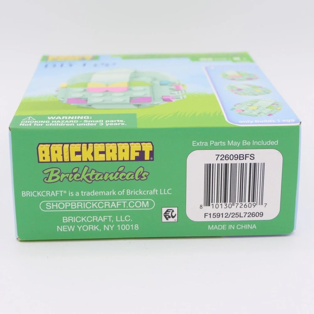 BRICKCRAFT Bricktanicals D.I.Y Egg Building Set 92 Pcs 72609 Age 8+ Easter 2026